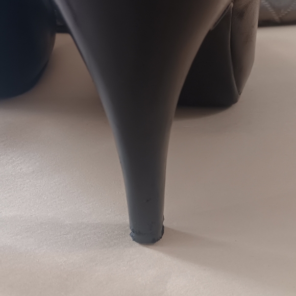 Worthington Black Leather Platform Ankle Booties Womens Size 9 - Picture 8 of 10